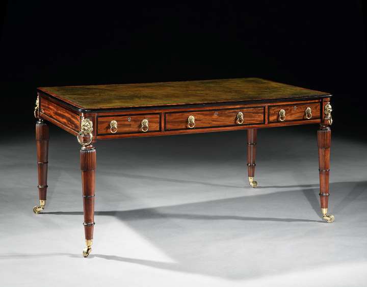 A regency mahogany writing table